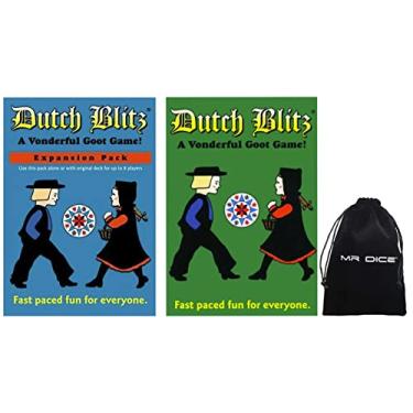 Imagem de Original Dutch Blitz Card Game and Dutch Blitz Expansion Pack Bundle with Storage Bag by Mr Dice