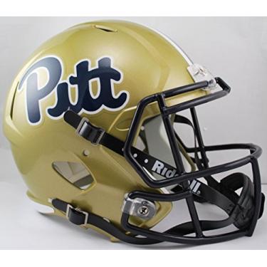Imagem de NCAA Pittsburgh Panthers capacete réplica de velocidade completa, dourado, médio