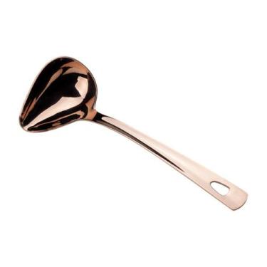 Imagem de Concha para servir molhos chocolate Aço Inox 22cm Rose gold - Cromus