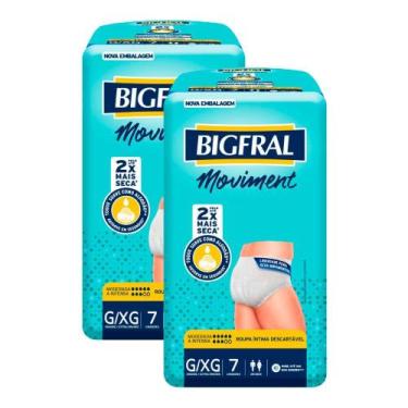 Imagem de Kit 2 Roupa Íntima Bigfral Moviment G/XG 7 Unidades