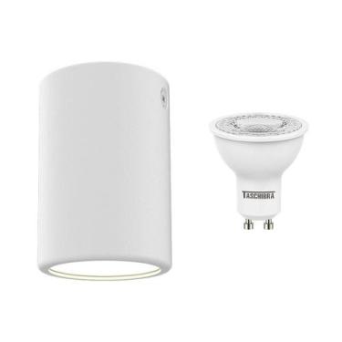 Imagem de Plafon de Sobrepor e Lâmpada LED 2700K, Amarela, 3 Watts - Taschibra, 