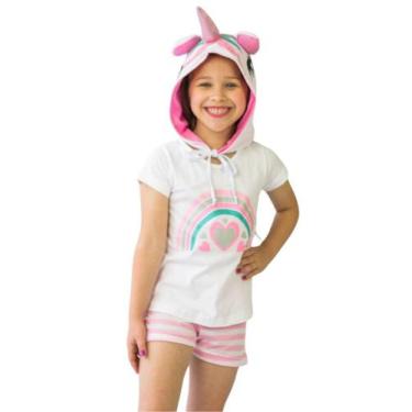 Imagem de Pijama algodao infantil para menina - cia da malha, 12, Unicornio