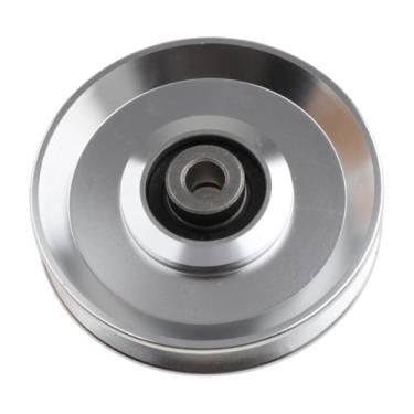 Imagem de menolana Rolamento de fitness polia roda liga alumínio cabo máquina equipamento treinamento força silencioso portátil leve substituição, 9 Cm Sólido