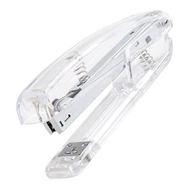 Imagem de Material de Escritório Daubers Estilo Minimalista Economia de Trabalho Grampeamento Fácil Aperto Confortável Grampeador Portátil de Metal Acrílico para Grampeador Escolar