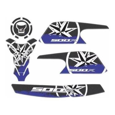 Imagem de Adesivo Carenagem Protetor Lateral Honda Cb 500x Kit 1143 - Resitank