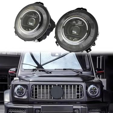 Imagem de COGOTA W463 Conjunto de montagem de farol dianteiro de LED dinâmico com W464 serve para Mercedes Benz G Class W463 G350 G500 G550 G63 G65 2008-2018