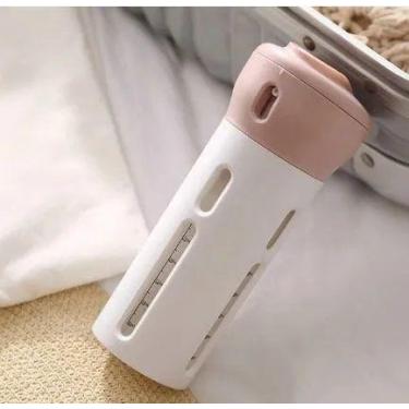 Imagem de Dispenser 4 em 1 Pote Viagem Mala Shampoo Liquido Sabonete Cor:Fucsia 