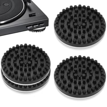 Imagem de Dufray Suporte para alto-falante HiFi, pés de isolamento de áudio, almofadas isoladoras de alto-falante com absorção de choque de alta qualidade, redutor de ressonância para sistema HiFi LP Phono
