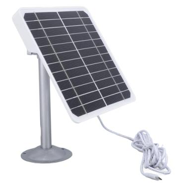 Imagem de 20W Painéis Solares para Câmera de Segurança, Painel Solar Com Micro Porta USB para DC 5V Câmera de Bateria Recarregável Ao Ar Livre 360 ° Ajustável Security Mount 9.8ft Cable