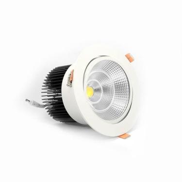 Imagem de Luminária Embutir Redonda Led 50w Direcional 3000k Bilvolt - LUXOR STO