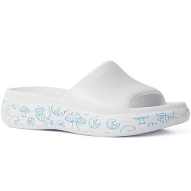 Imagem de Chinelo Tamanco Smurfs Piccadilly Marshmallow Ed Limitada, Branco, 36