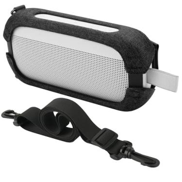 Imagem de TXEsign Estojo De Transporte Eva Para Alto-Falante Bose New Soundlink Flex 2ª Geração/Bose, Alça Ombro Protetora Viagem, Capa (Preto)