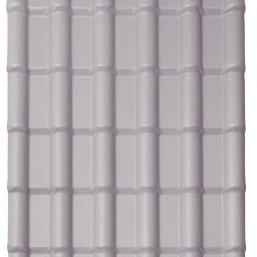 Imagem de Kit com 15 Telhas Pvc Colonial 1,98m X 0,88m X 1,7mm 6 Ondas Lux Telhas Cinza