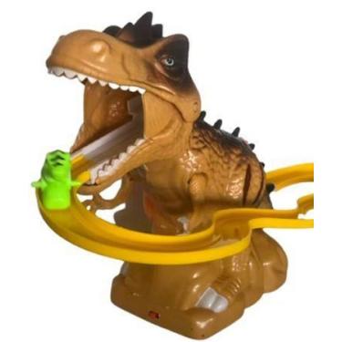 Imagem de Brinquedo Menino Pista Dinossauro Eletrônico Dino Túnel Divertido Luze