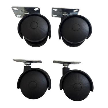 Imagem de Rodizio Para Móveis Roda De Nylon Placa 30X45 Mm Kit S40 C - Movifacil