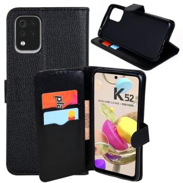 Imagem de Capa Carteira + Capa Emborrachada LG K52 K420BMW 6.6 - Cell In Power25