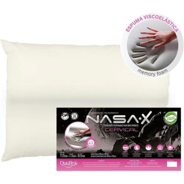 Imagem de Travesseiro Nasa X Viscoelástico 45x65cm Cervical Duoflex
