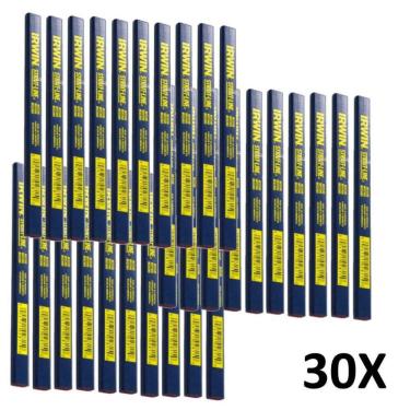 Imagem de Kit 30 Lápis Carpinteiro E Marceneiro Para Marcações Irwin