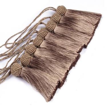 Imagem de Conjunto de 8 peças Colorful Tassels da BEL AVENIR, Flaxen, 27 cm