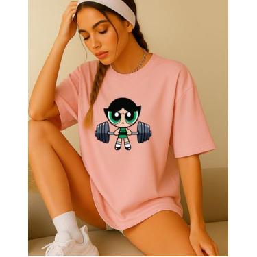 Imagem de Camiseta Feminina T-shirt Superpoderosa Academia Treino Gym - Genérica