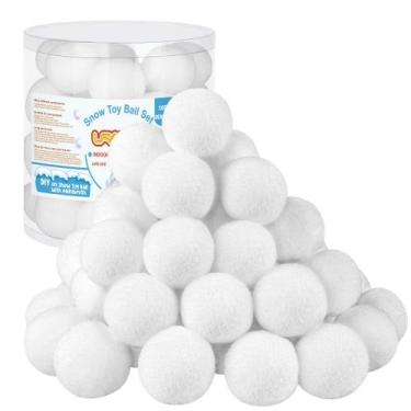 Imagem de Pacote de 40 bolas de brinquedo de neve URATOT para crianças em ambien