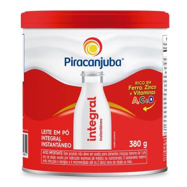 Imagem de Leite em Pó Piracanjuba Integral Instantâneo Lata 380g