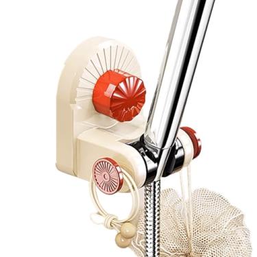 Imagem de Suporte de cabeça de chuveiro com ventosa ajustável para chuveiro portátil, suporte removível de parede para azulejos de banheiro e superfície de vidro