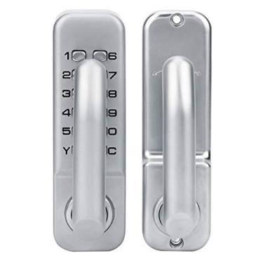 Imagem de Garosa Fechadura de Porta, Fechadura de Senha Mecânica de Liga de Zinco Com Código de 1 a 11 Dígitos, Entrada Sem Chave à Prova d'água para Portões Residenciais, Escritórios, Apartamentos, Uso