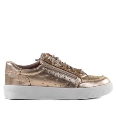 Imagem de Tênis Feminino Casual Zariff 37063 Ouro-Feminino