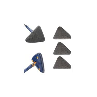 Imagem de Refil para Mop Triangular em Microfibra, Alta Absorção, 25x25cm, para Limpeza de Pisos, Porcelanato, Laminado, Madeira e Cerâmica