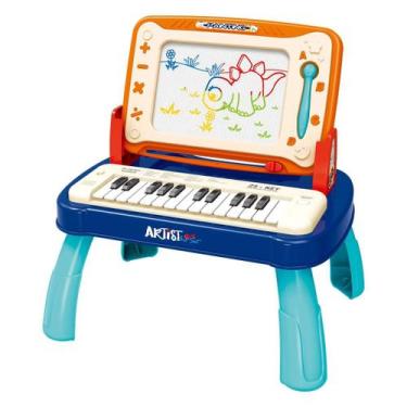 Imagem de Lousa Mágica Infantil Divertida Com Piano Musical Maxi Toys