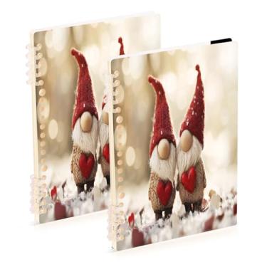 Imagem de Burbuja Cadernos Gnomo Valentine, papel pautado universitário A5 com 60 folhas, fichário para escritório, 2 unidades