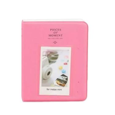 Imagem de Álbum De Fotos Para Instax 8 9 11 12 Mini Evo 64 Fotos para Armazenamento de Fotos, Cartões Postais e Bilhetes de Cinema(ROSA BEBE)