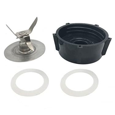 Imagem de Peças de reposição para Base do Copo Liquidificador Triturador Gelo com 4 Lâminas 2 Juntas Borracha O-Ring Oster Acessórios Alta Durabilidade Substituir Velhas ou Quebradas Atualize e Reviva Seu