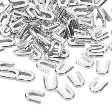 Imagem de Generic 100 peças de pontas de barbatanas espirais de 6 mm de largura para costura, pontas de barbatanas de espartilho de aço carbono galvanizado, tampas de extremidade para vestido de noiva, tom