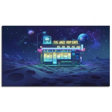 Imagem de Pôster de paisagem 093 Crater Wall Art Coffee Bar Impressão em tela para casa conjunto de 1 decoração não oframed 50.8 cm x 30.5 cm