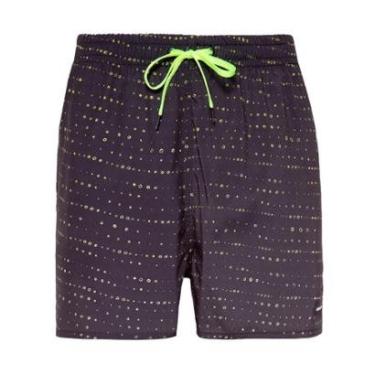 Imagem de Short Calvin Klein Swimwear Masculino D'Água Wave Dots Grafite-Masculino