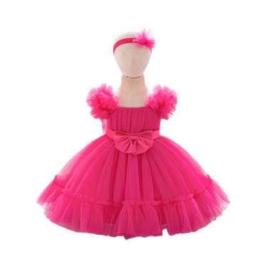 Imagem de Vestidos De Festa Em Tule Para Meninas Bebês 2 Peças Damas De Honra 1º