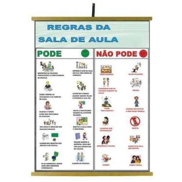 Imagem de Painéis Educativos - Painel Regras da Sala de Aula 1200x900m - Sonho d