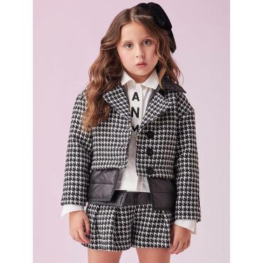 Imagem de CONJUNTO JAQUETA E SHORTS PIED POULE XADREZ ANIMÊ-Feminino