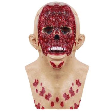 Imagem de Máscara de fantasia de cosplay Halloween Rotten Face Zombie Latex - yi