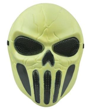 Imagem de Máscara de cosplay, esqueleto assustador, fantasia de Halloween, adere