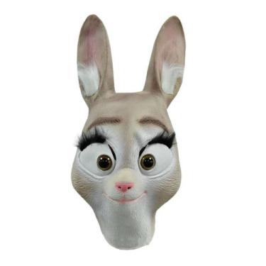 Imagem de Máscara de cosplay Judy Rabbit Latex Halloween Carnaval Páscoa - yiwei