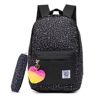 Imagem de Mochila Spector Escolar Casual Estojo Resistente 17 Litros-Feminino