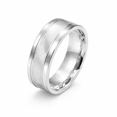 Imagem de Aliança em Prata 925 Diamantada - Joia de Compromisso - Justino Ribas,
