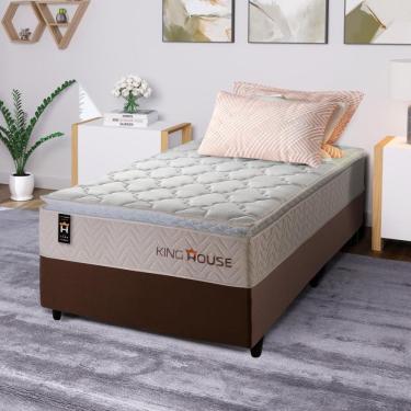 Imagem de Cama Box Molas Ensacadas Roma Solteirão 96x203 King House