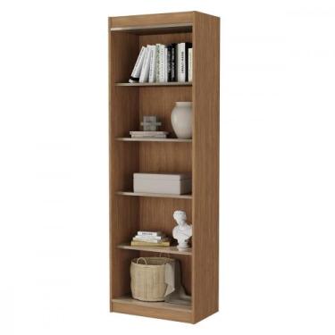 Imagem de Estante Atualle Sapiranga 4 Prateleiras Acácia Reflecta Brilho, Acacia