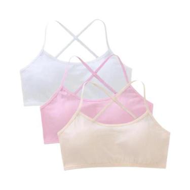 Imagem de Sutiãs De Treinamento Para Meninas De 8 a 14 Anos, Algodão Acolchoado,