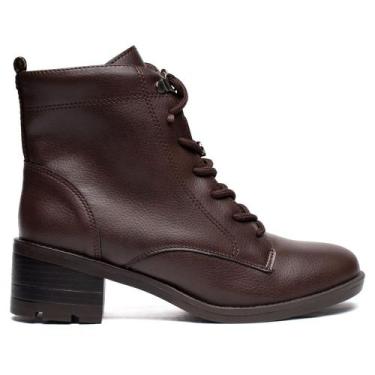 Imagem de Coturno Feminino Via Marte Napa Floater Salto Bloco Café, Café, 38