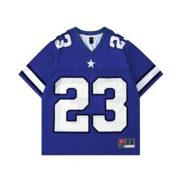 Imagem de Camiseta Casual Feminina De Verão Y2K Com Decote Em V, Estilo Retro Hi